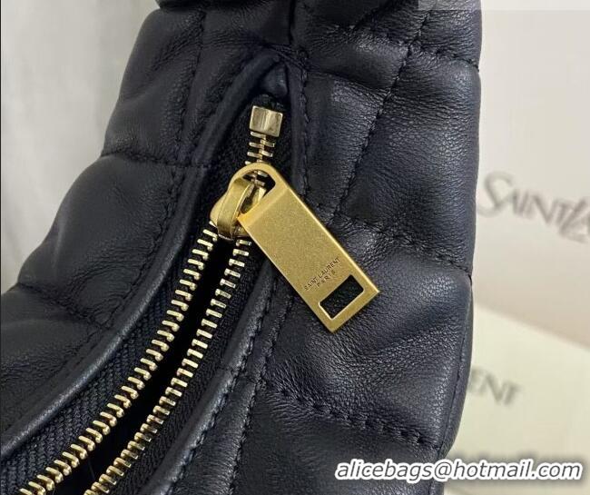 Traditional Specials Saint Laurent Icarino Mini Bag in Quilted Nappa Leather 851689 Black/Gold 2026