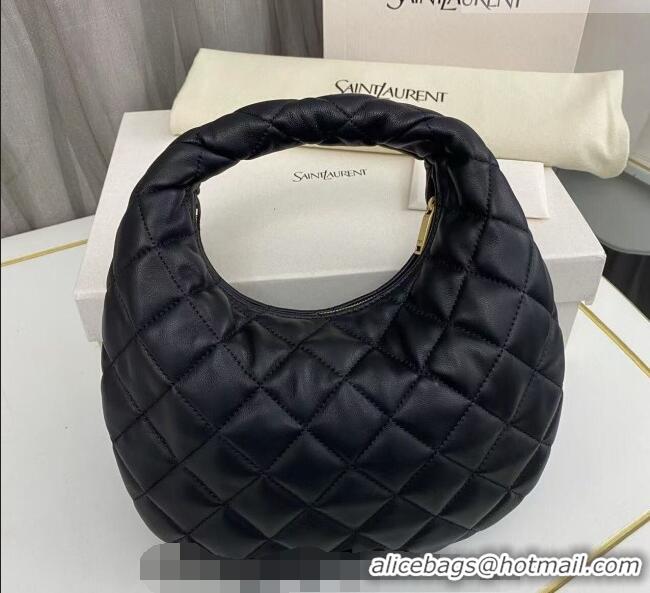 Traditional Specials Saint Laurent Icarino Mini Bag in Quilted Nappa Leather 851689 Black/Gold 2026