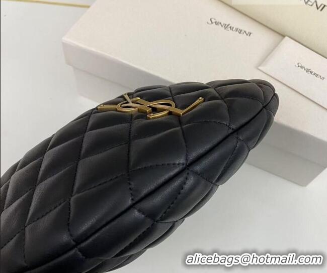 Traditional Specials Saint Laurent Icarino Mini Bag in Quilted Nappa Leather 851689 Black/Gold 2026