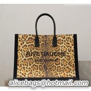 Promotional Saint Laurent Rive Gauche Large Tote bag in Leopard Print 509415 2026