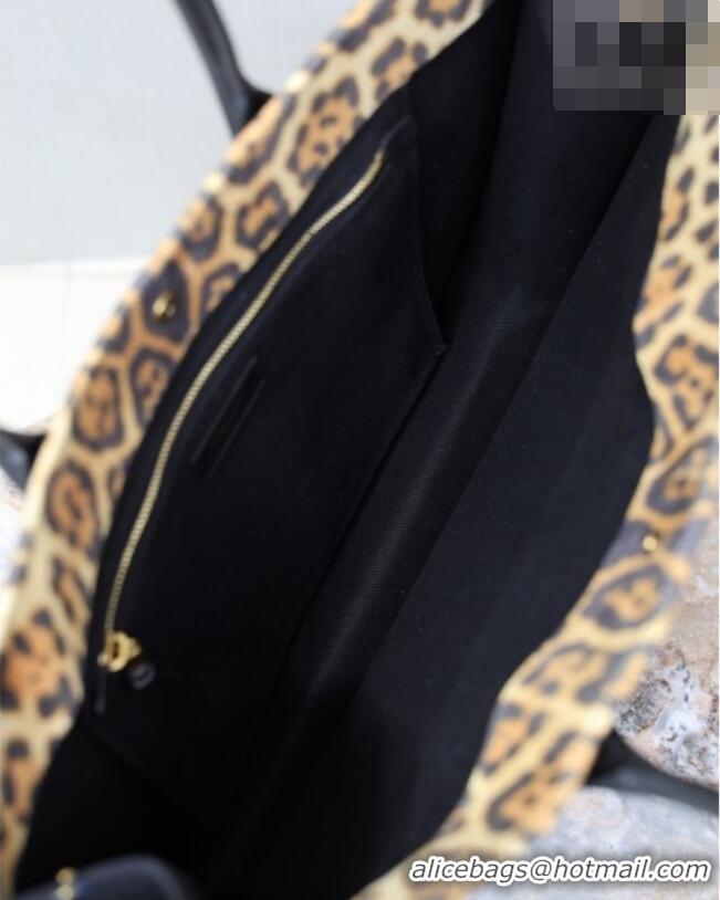 Promotional Saint Laurent Rive Gauche Large Tote bag in Leopard Print 509415 2026