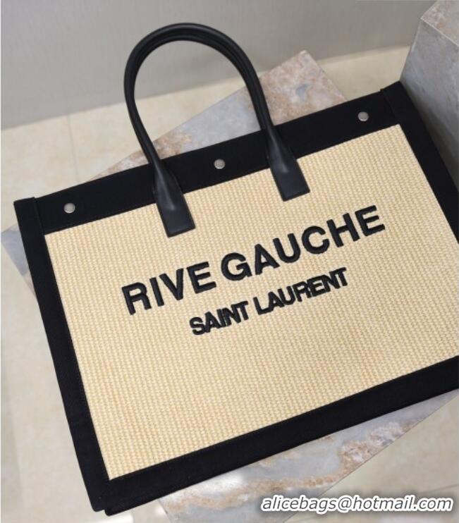 Good Looking Saint Laurent Rive Gauche Large Tote bag in Woven 509415 Beige 2026