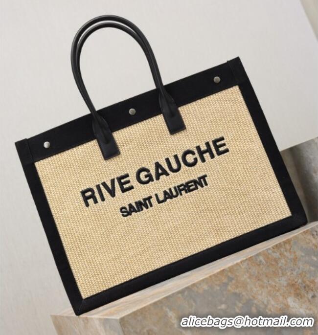 Good Looking Saint Laurent Rive Gauche Large Tote bag in Woven 509415 Beige 2026