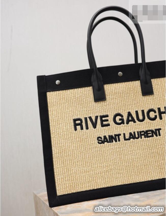 Good Looking Saint Laurent Rive Gauche Large Tote bag in Woven 509415 Beige 2026