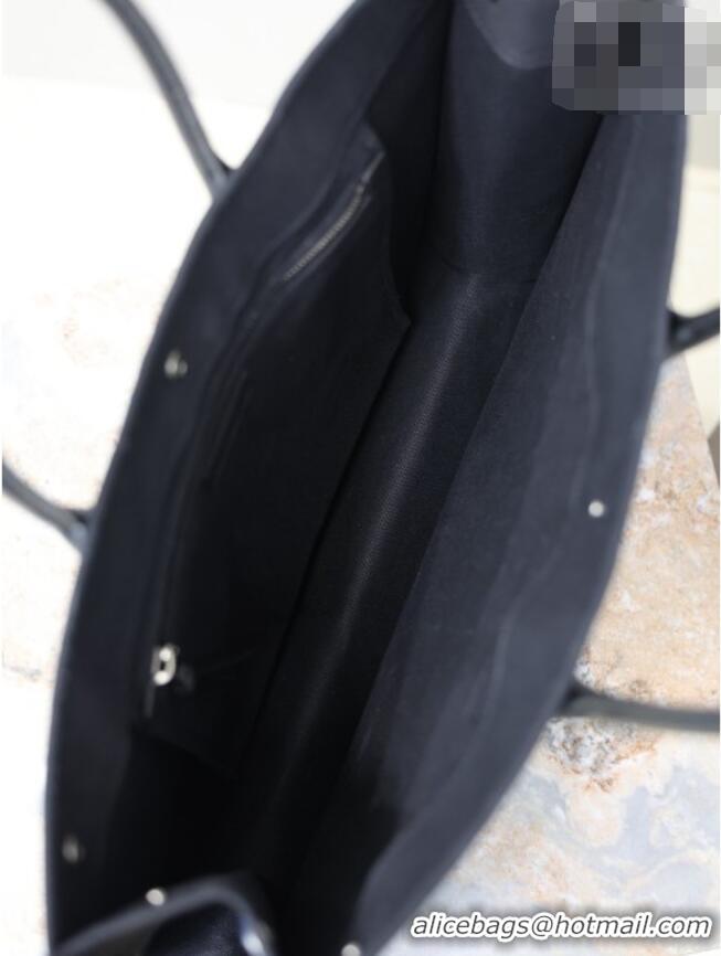 Buy Fashionable Saint Laurent Rive Gauche Large Tote bag in Woven 509415 Black 2026