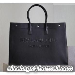 Top Grade Saint Laurent Rive Gauche Large Tote bag in Calfskin Leather 509415 Black 2026