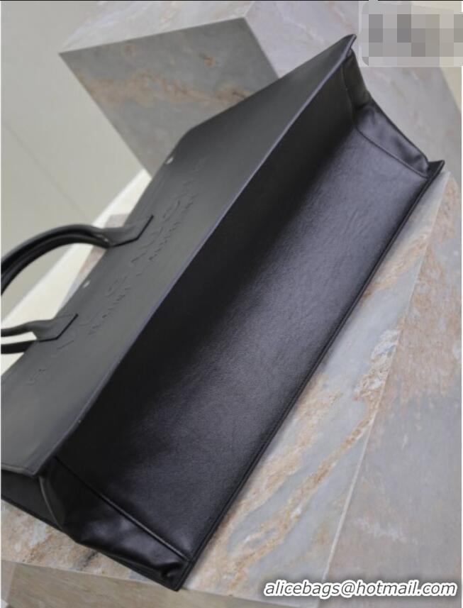 Top Grade Saint Laurent Rive Gauche Large Tote bag in Calfskin Leather 509415 Black 2026