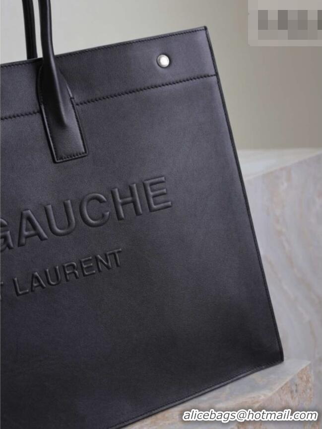 Top Grade Saint Laurent Rive Gauche Large Tote bag in Calfskin Leather 509415 Black 2026