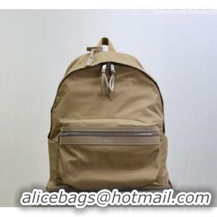 Top Quality Saint Laurent City Backpack Bag in Nylon 326865 Beige 2026