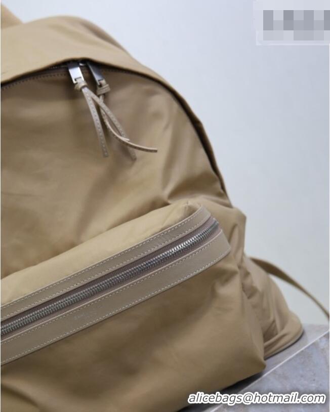 Top Quality Saint Laurent City Backpack Bag in Nylon 326865 Beige 2026