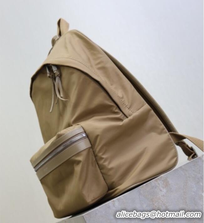 Top Quality Saint Laurent City Backpack Bag in Nylon 326865 Beige 2026