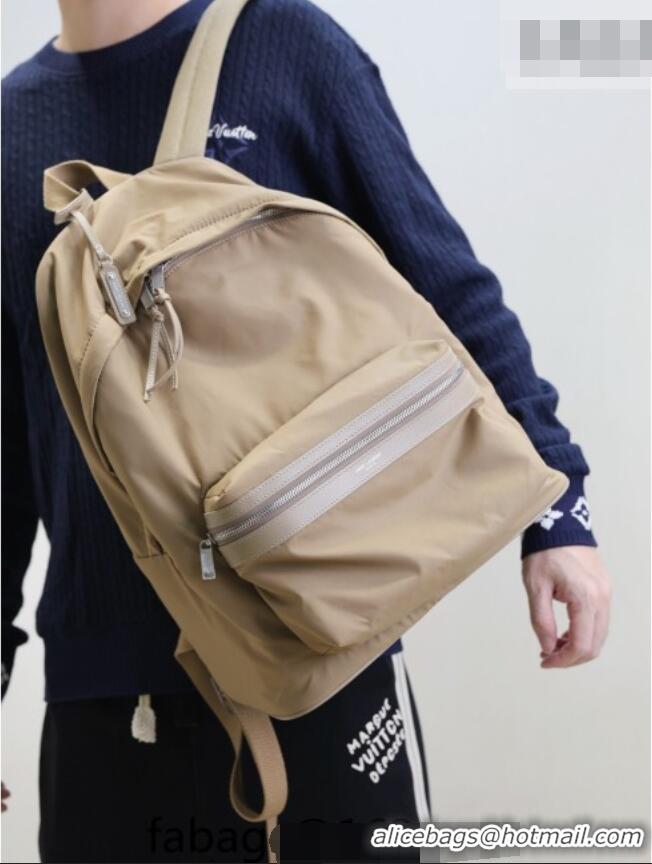 Top Quality Saint Laurent City Backpack Bag in Nylon 326865 Beige 2026