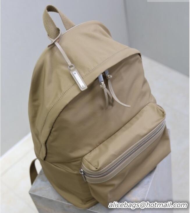 Top Quality Saint Laurent City Backpack Bag in Nylon 326865 Beige 2026