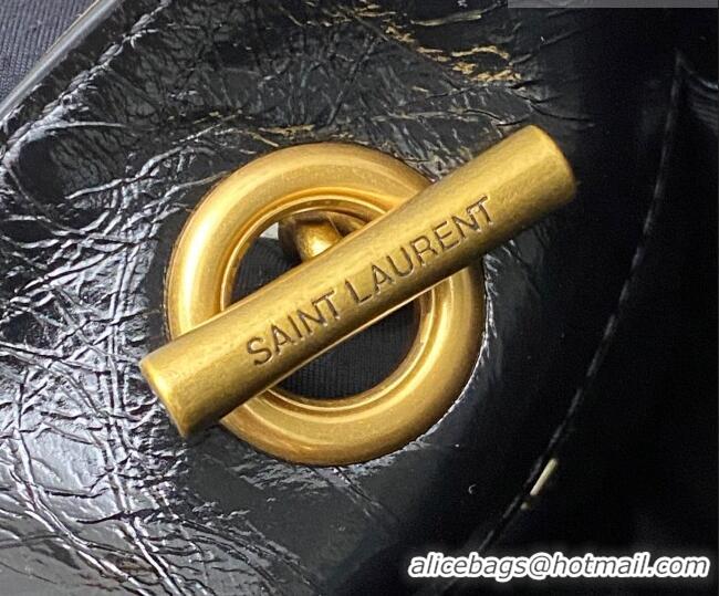 Top Grade Saint Laurent NIKI small shopping bag in vintage leather 872680 Black/Gold 2026
