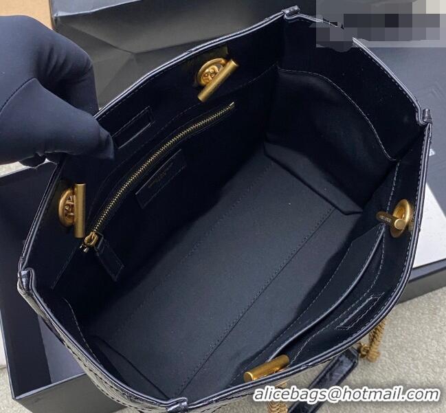 Top Grade Saint Laurent NIKI small shopping bag in vintage leather 872680 Black/Gold 2026