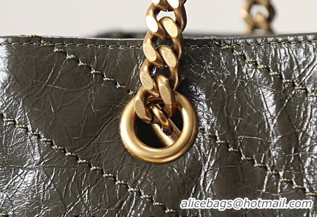 Best Price Saint Laurent NIKI small shopping bag in vintage leather 872680 Green 2026