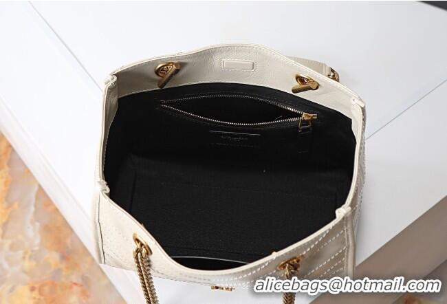 New Design Saint Laurent NIKI small shopping bag in vintage leather 872680 White 2026