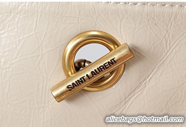 New Design Saint Laurent NIKI small shopping bag in vintage leather 872680 White 2026