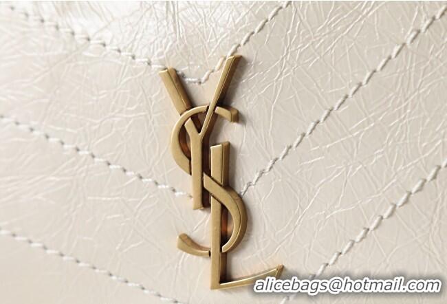 New Design Saint Laurent NIKI small shopping bag in vintage leather 872680 White 2026