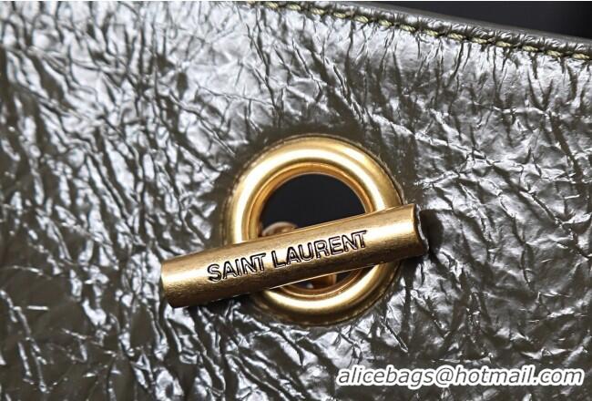 Good Looking Saint Laurent NIKI shopping bag in vintage leather 871151 Green 2026