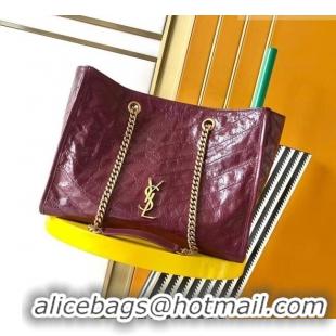 Grade Price Saint Laurent NIKI shopping bag in vintage leather 871151 Burgundy 2026