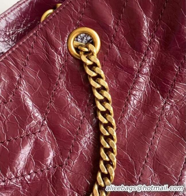 Grade Price Saint Laurent NIKI shopping bag in vintage leather 871151 Burgundy 2026