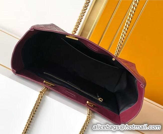 Grade Price Saint Laurent NIKI shopping bag in vintage leather 871151 Burgundy 2026