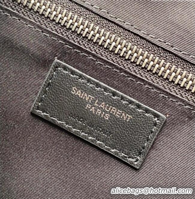 Luxury Cheap Saint Laurent NIKI shopping bag in vintage leather 871151 Black/Silver 2026