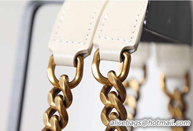 Market Sells Saint Laurent NIKI shopping bag in vintage leather 871151 White 2026