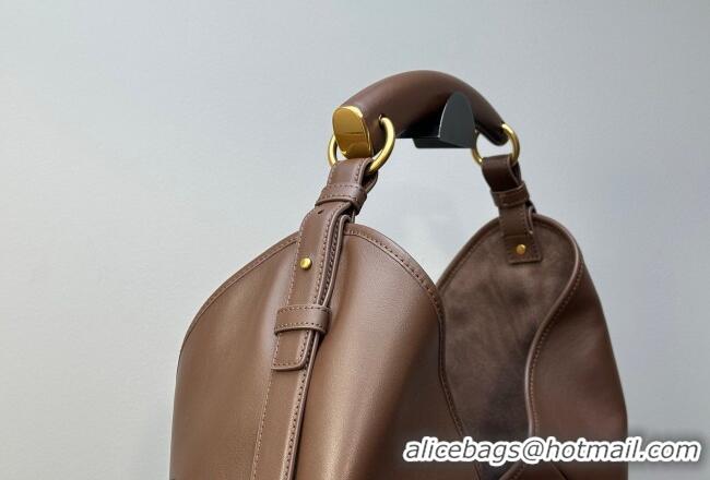 Good Product Saint Laurent MOMBASA large hobo bag in Leather 848811 Coffee Brown 2026