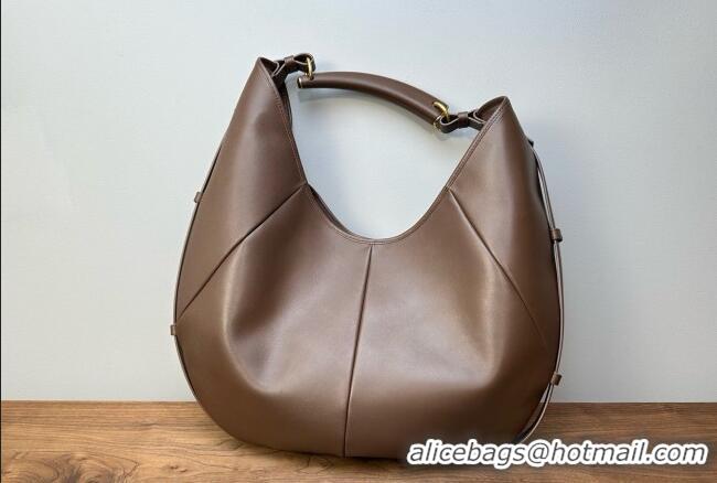 Good Product Saint Laurent MOMBASA large hobo bag in Leather 848811 Coffee Brown 2026