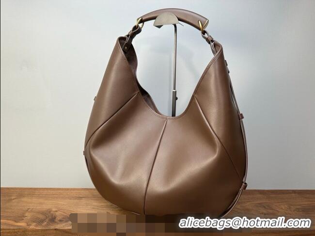 Good Product Saint Laurent MOMBASA large hobo bag in Leather 848811 Coffee Brown 2026