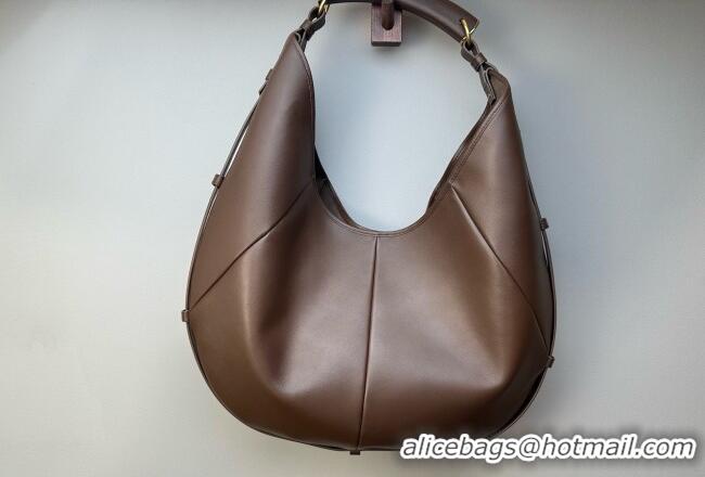 Good Product Saint Laurent MOMBASA large hobo bag in Leather 848811 Coffee Brown 2026