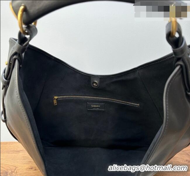 Well Crafted Saint Laurent MOMBASA large hobo bag in Leather 848811 Black 2026