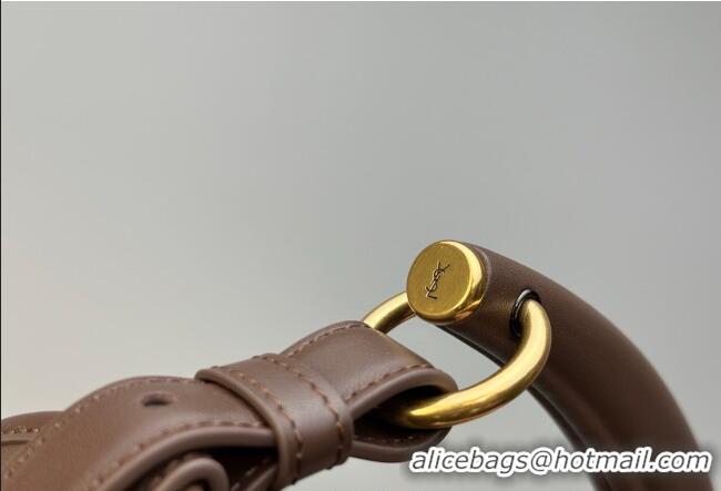 Market Sells Saint Laurent MOMBASA Medium hobo bag in Leather 862029 Coffee Brown 2026