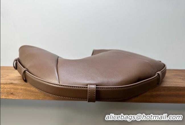 Market Sells Saint Laurent MOMBASA Medium hobo bag in Leather 862029 Coffee Brown 2026