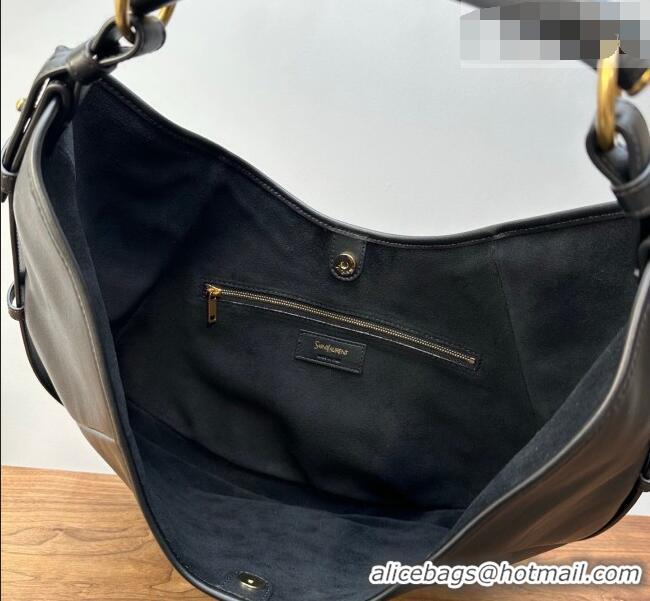 Modern Classic Saint Laurent MOMBASA Medium hobo bag in Leather 862029 Black 2026