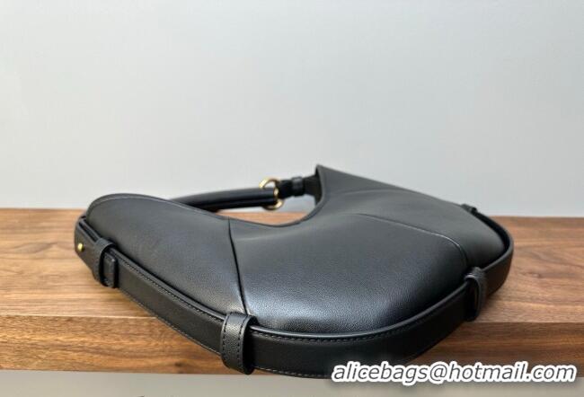 Best Cheap Saint Laurent MOMBASA Small hobo bag in Leather 851432 Black 2026