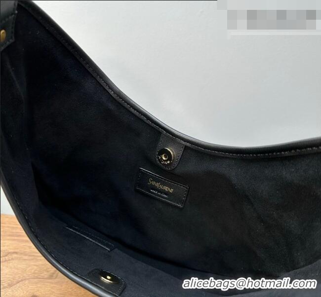 Best Cheap Saint Laurent MOMBASA Small hobo bag in Leather 851432 Black 2026