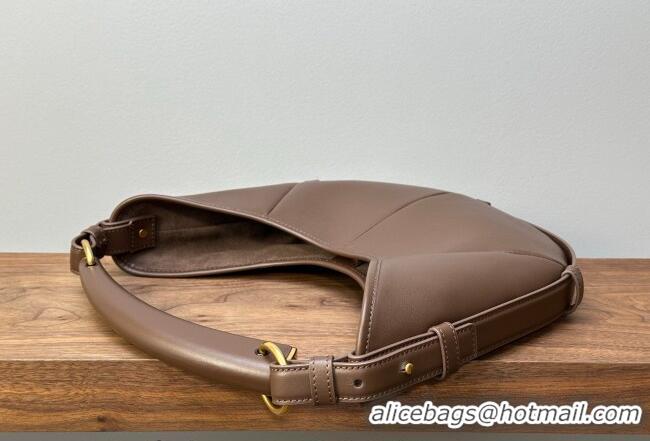 Buy Discount Saint Laurent MOMBASA Small hobo bag in Leather 851432 Coffee Brown 2026