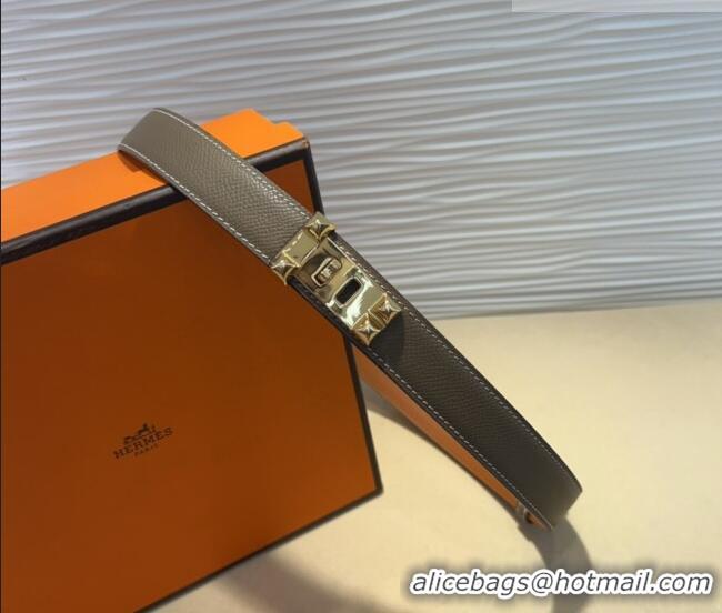 Promotional Hermes Collier de Chien Belt 2.5cm in Madame Calfskin with Gold Hardware 0314 Grey 2025