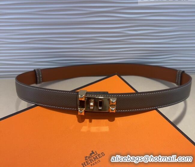 Promotional Hermes Collier de Chien Belt 2.5cm in Madame Calfskin with Gold Hardware 0314 Grey 2025