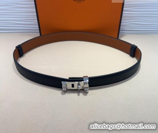 Most Popular Hermes Collier de Chien Belt 2.5cm in Madame Calfskin with Silver Hardware 0314 Black 2025