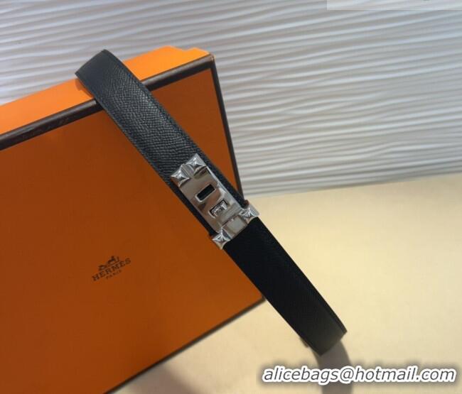 Most Popular Hermes Collier de Chien Belt 2.5cm in Madame Calfskin with Silver Hardware 0314 Black 2025
