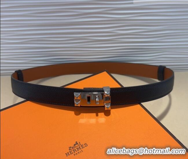 Most Popular Hermes Collier de Chien Belt 2.5cm in Madame Calfskin with Silver Hardware 0314 Black 2025