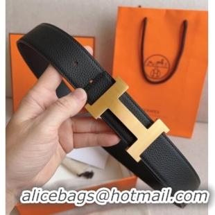 Popular Style Hermes Constance Belt Buckle & Epsom Leather Strap 3.8cm 0314 Black/Gold 2025