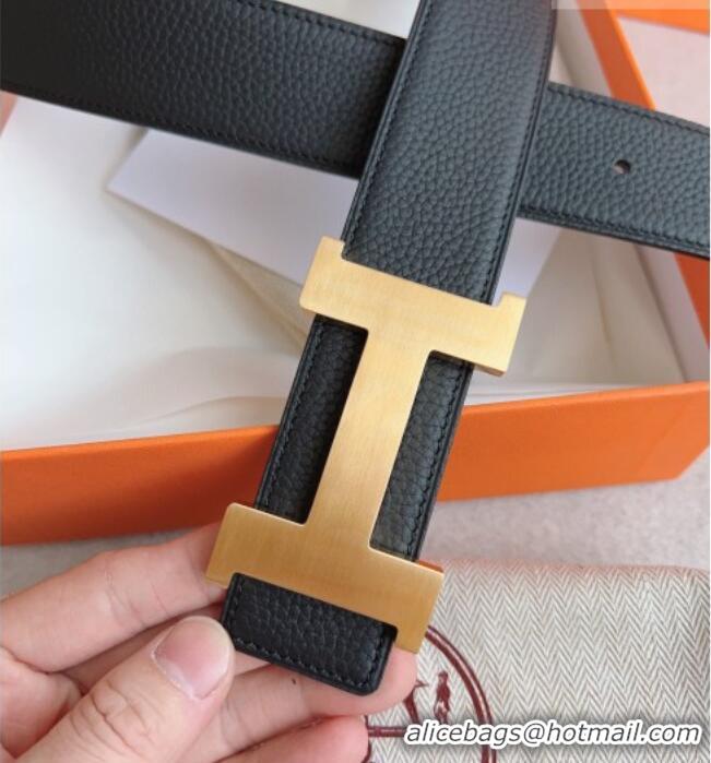 Popular Style Hermes Constance Belt Buckle & Epsom Leather Strap 3.8cm 0314 Black/Gold 2025