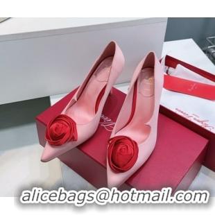 Purchase Roger Vivier Rose Pumps 10cm in Satin 0225001 Pink 2026