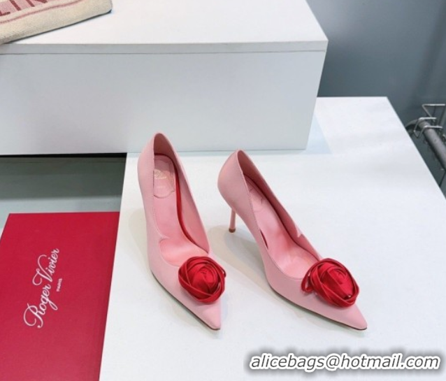 Purchase Roger Vivier Rose Pumps 10cm in Satin 0225001 Pink 2026