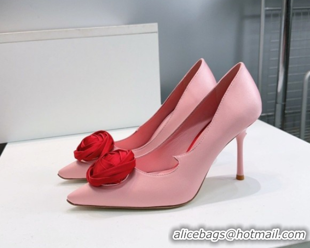 Purchase Roger Vivier Rose Pumps 10cm in Satin 0225001 Pink 2026